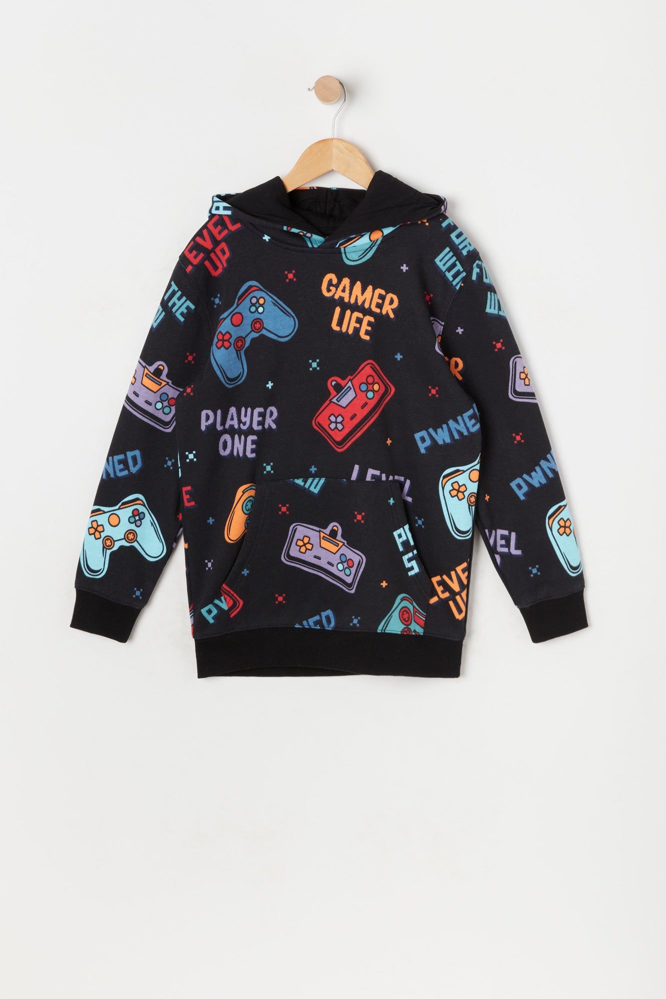 Boys Gamer Graphic Fleece Hoodie sold by Urban Planet