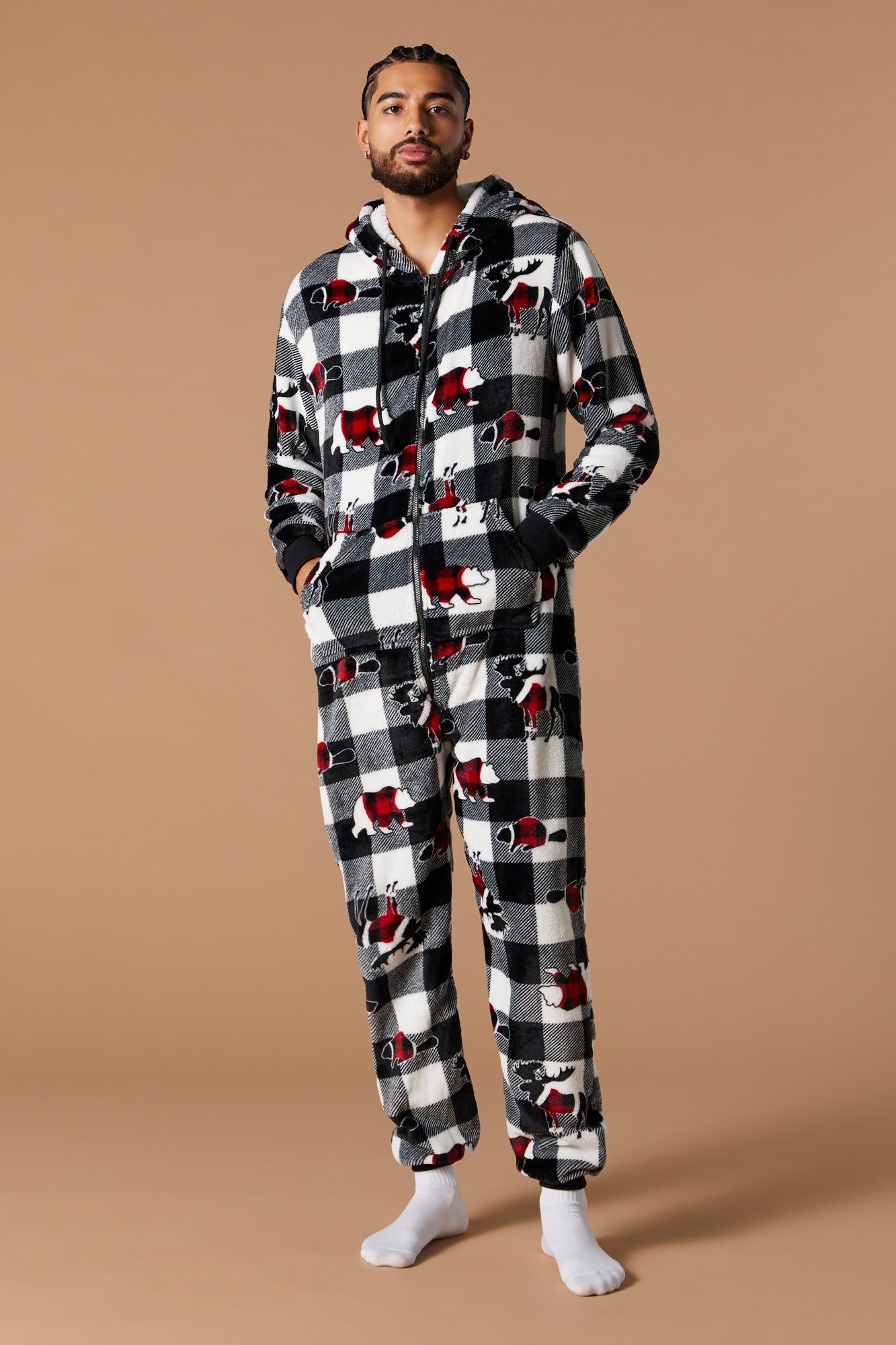 Combinaison en peluche Pyjamas de famille unisexe sold by Urban Planet