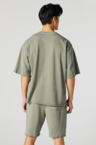 Enzyme Wash Fleece Short sold by Urban Planet