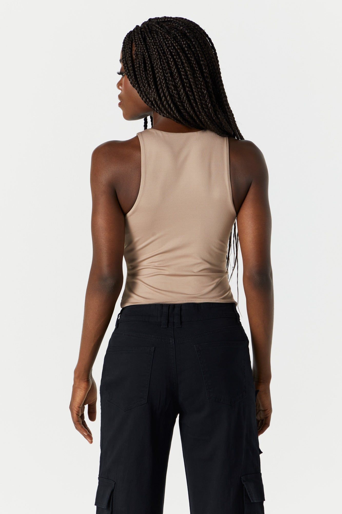 Débardeur profilé à col montant taupe sold by Urban Planet product image thumbnail 2