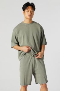 Enzyme Wash Fleece Short sold by Urban Planet