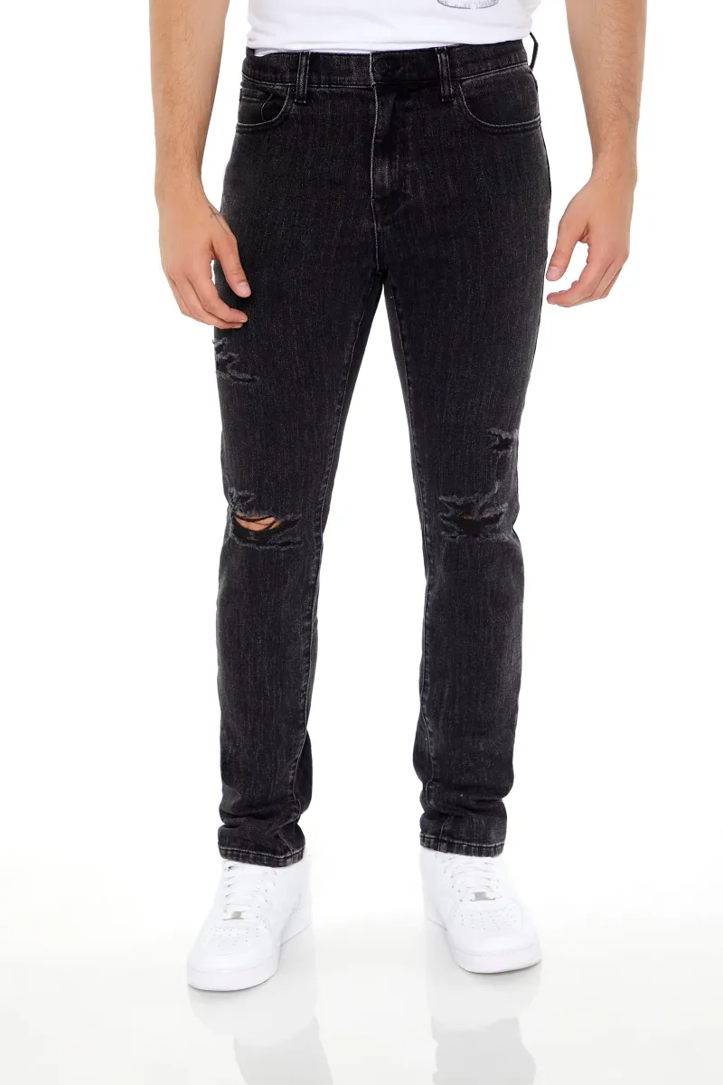 Distressed Slim Jean sold by Urban Planet