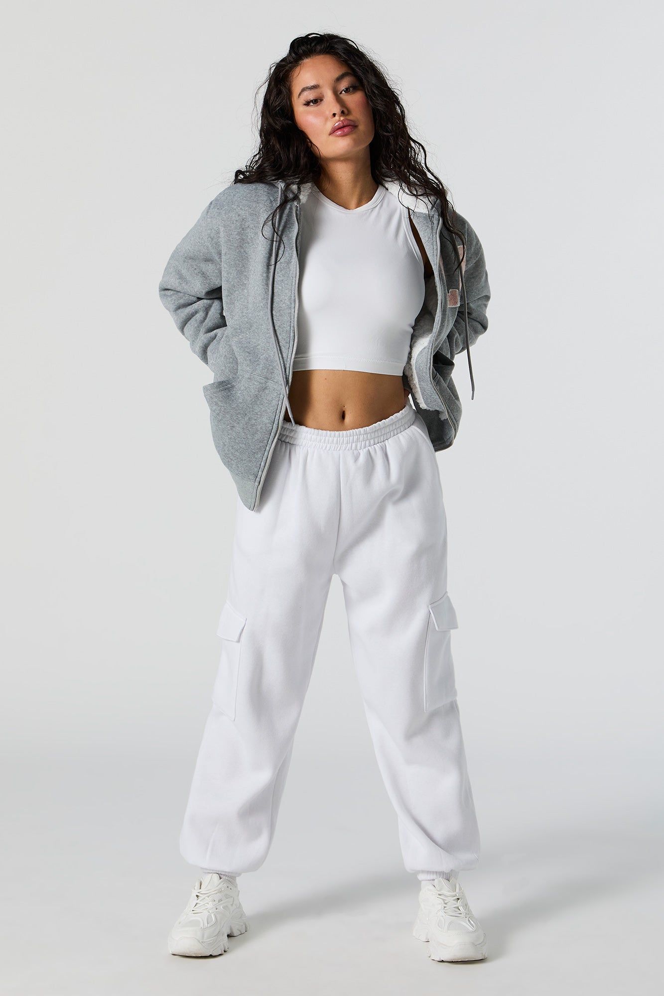 LA Chenille Embroidered Zip-Up Hoodie sold by Urban Planet product image thumbnail 3