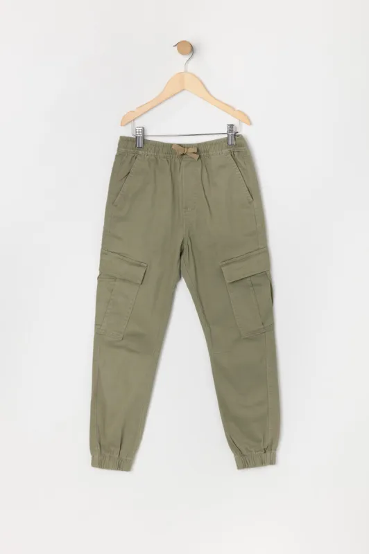 Boys Drawstring Cargo Jogger sold by Urban Planet