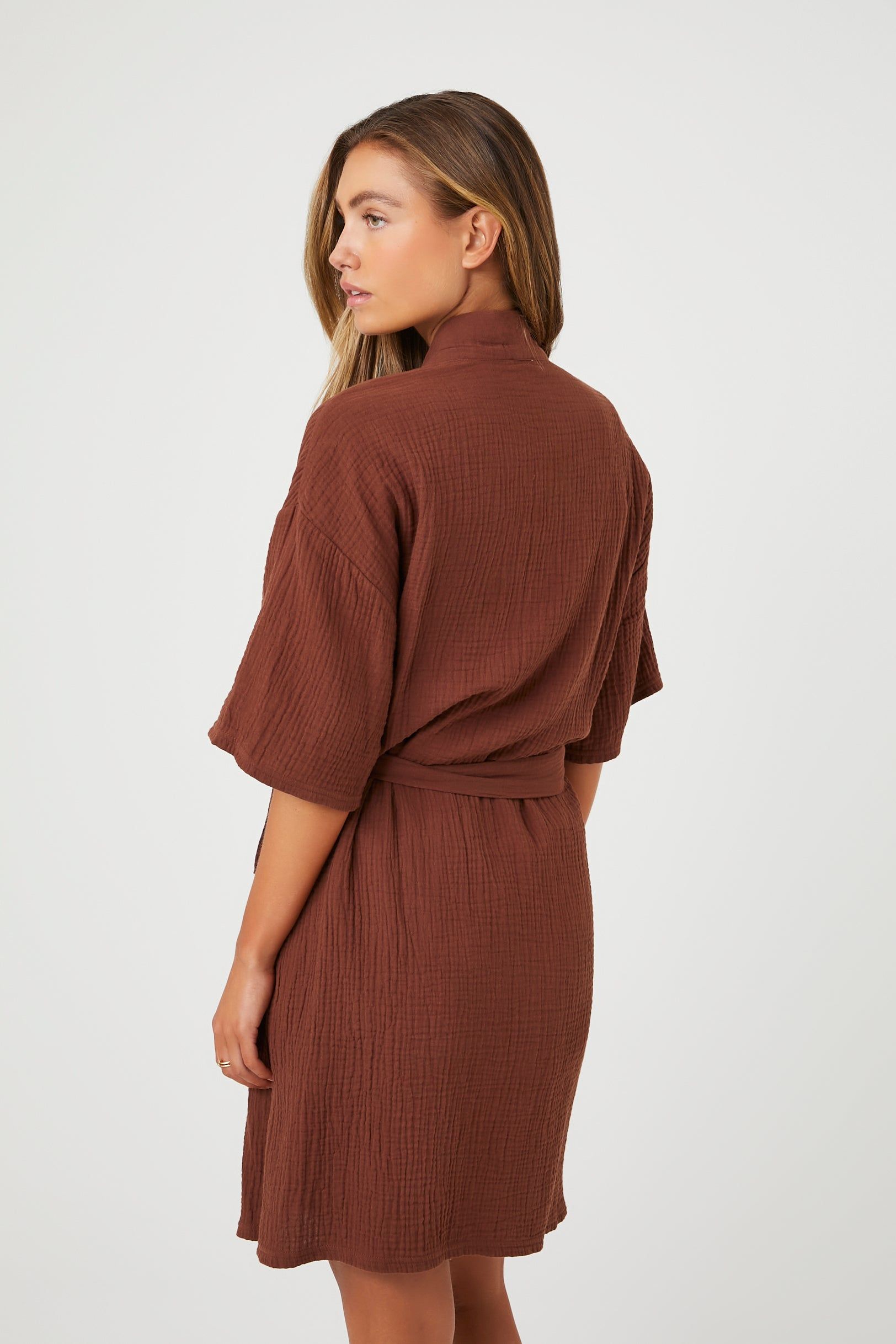 Peignoir en gaze avec ceinture sold by Urban Planet product image thumbnail 2