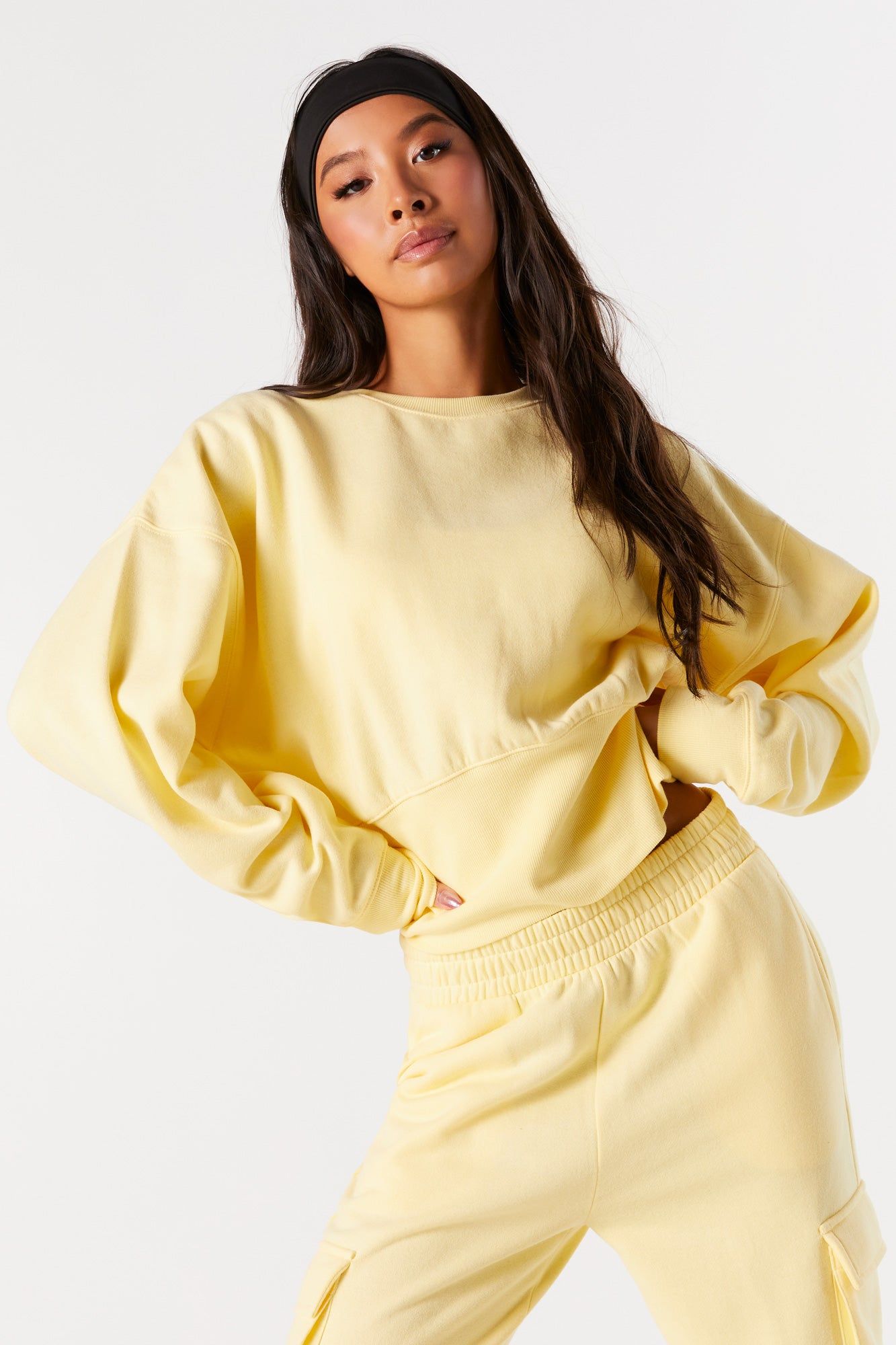 Fleece Crewneck Sweatshirt sold by Urban Planet