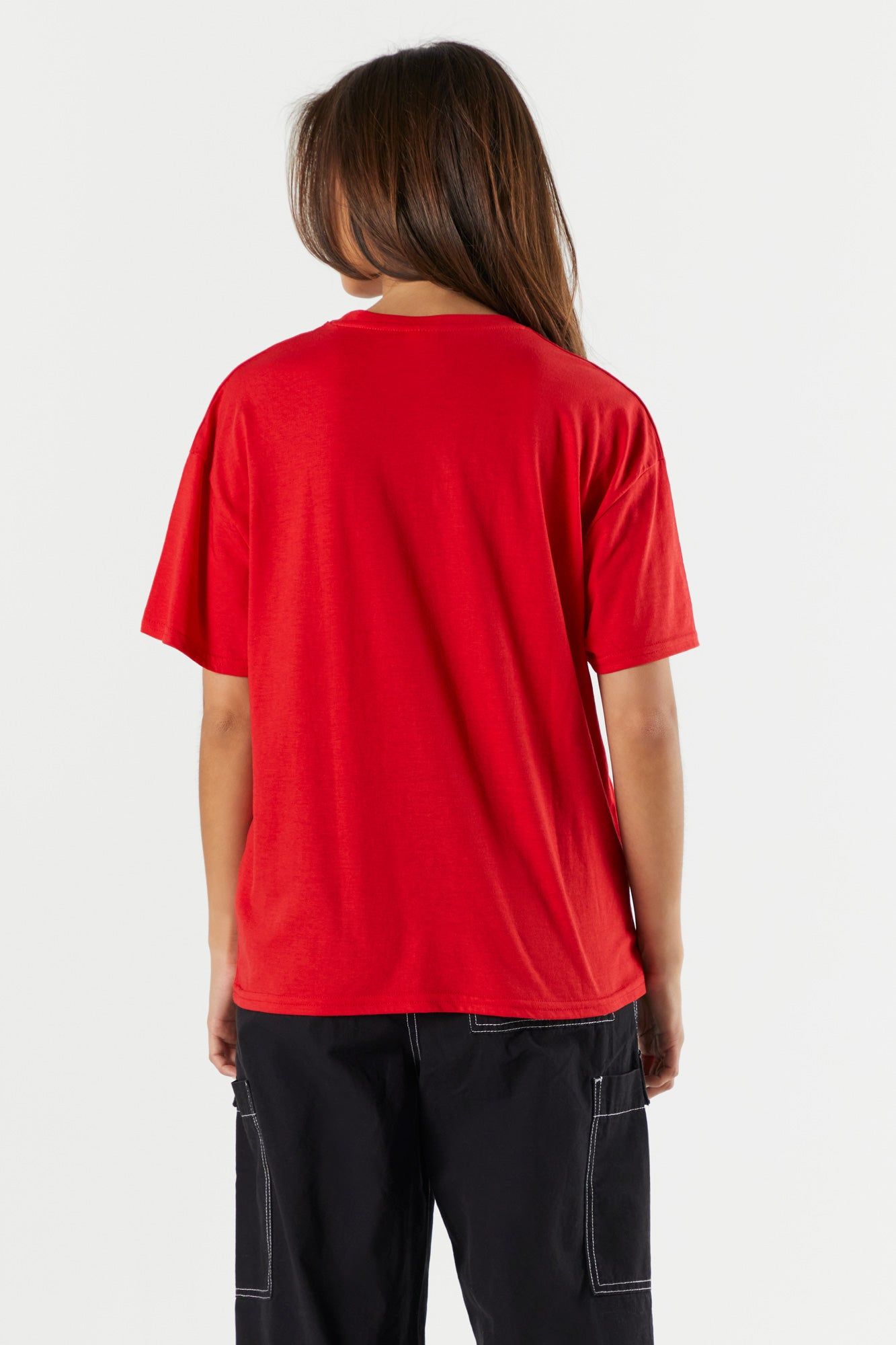 Red Hello Kitty Graphic Boyfriend T-Shirt sold by Urban Planet product image thumbnail 2