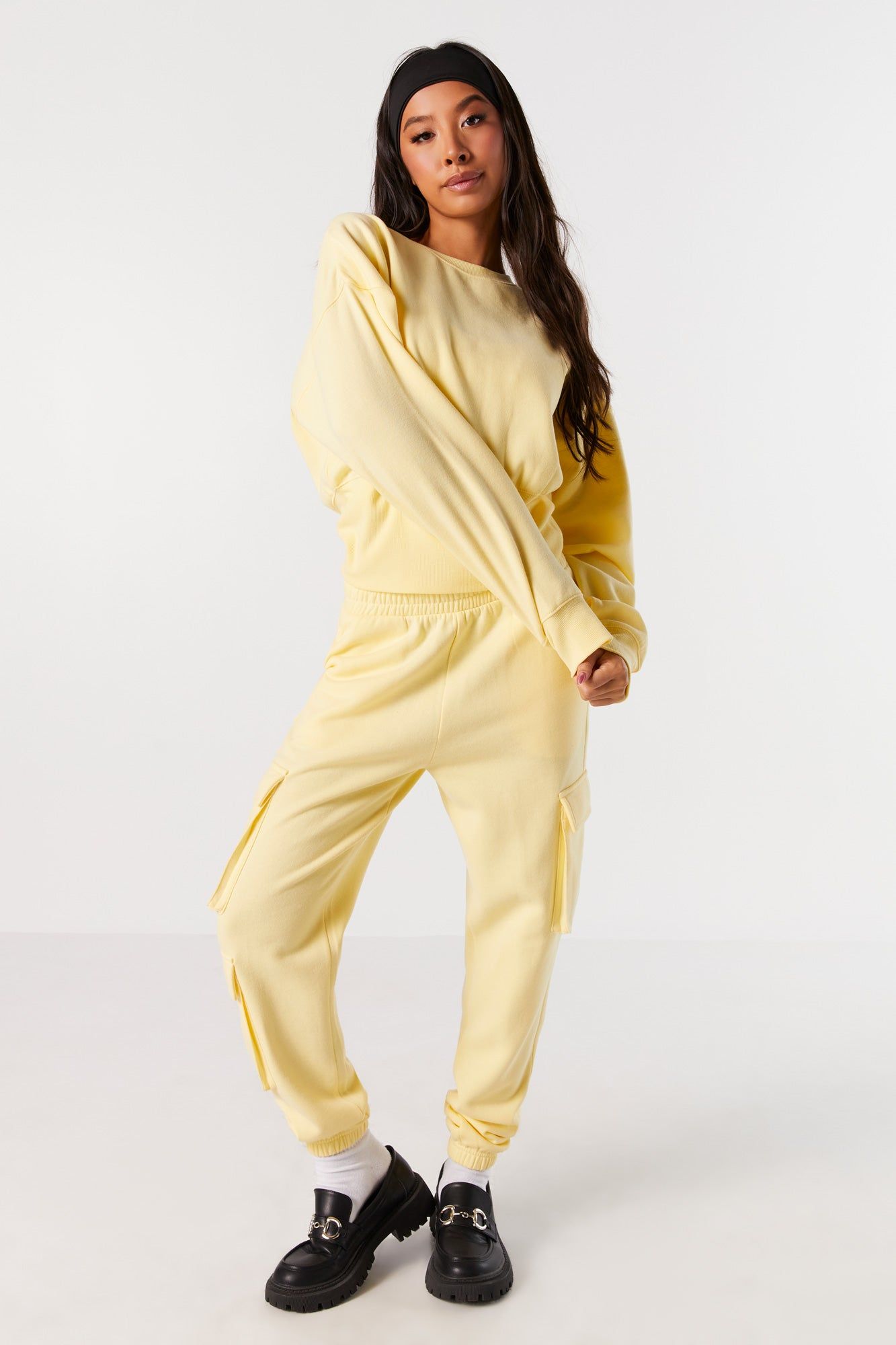 Fleece Crewneck Sweatshirt sold by Urban Planet product image thumbnail 3