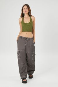 Pantalon cargo en popeline sold by Urban Planet