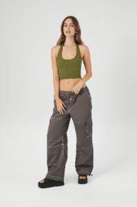 Pantalon cargo en popeline sold by Urban Planet