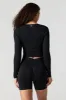 Active Seamless Zip Up Cropped Long Sleeve Top sold by Urban Planet
