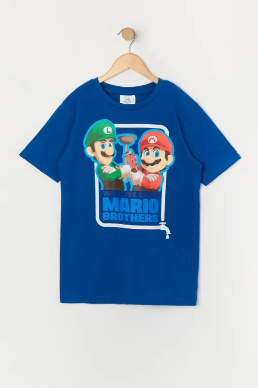 T-shirt à imprimé Mario Brothers pour garçon sold by Urban Planet