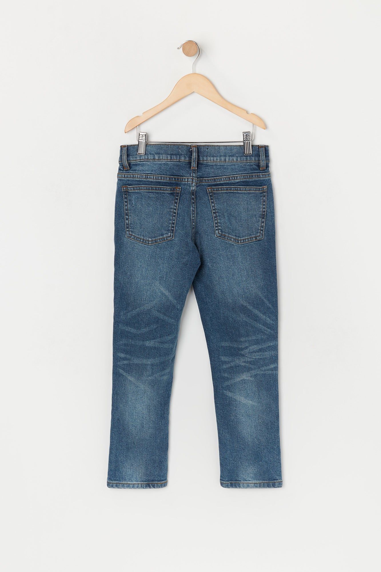 Boys Medium Wash Distressed Skinny Jean sold by Urban Planet product image thumbnail 2