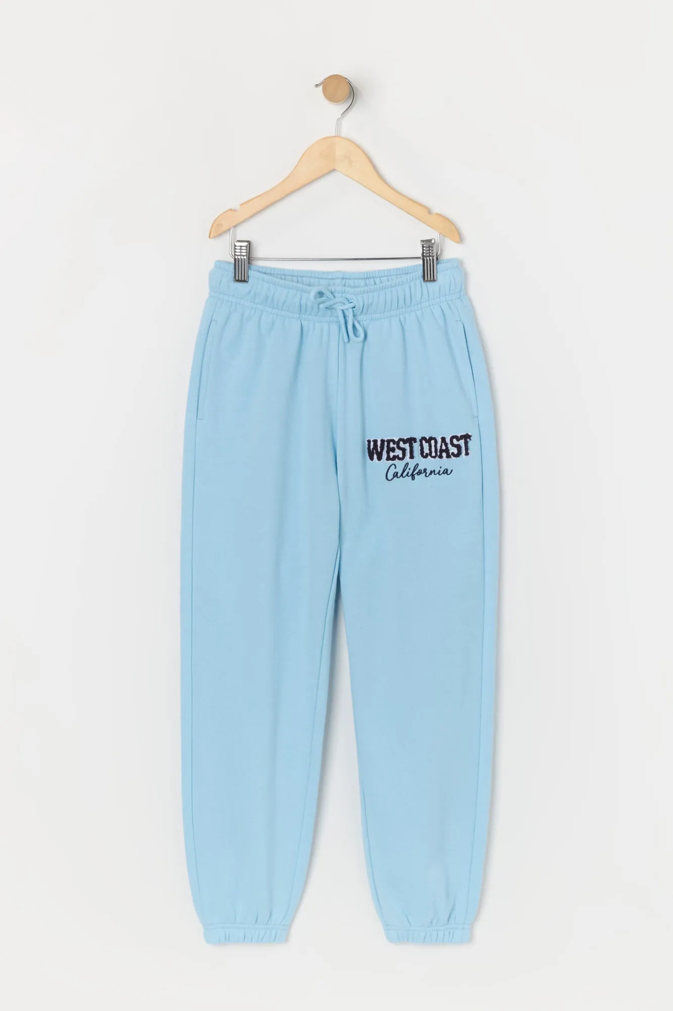 Jogger en molleton à broderie en chenille West Coast pour filles sold by Urban Planet