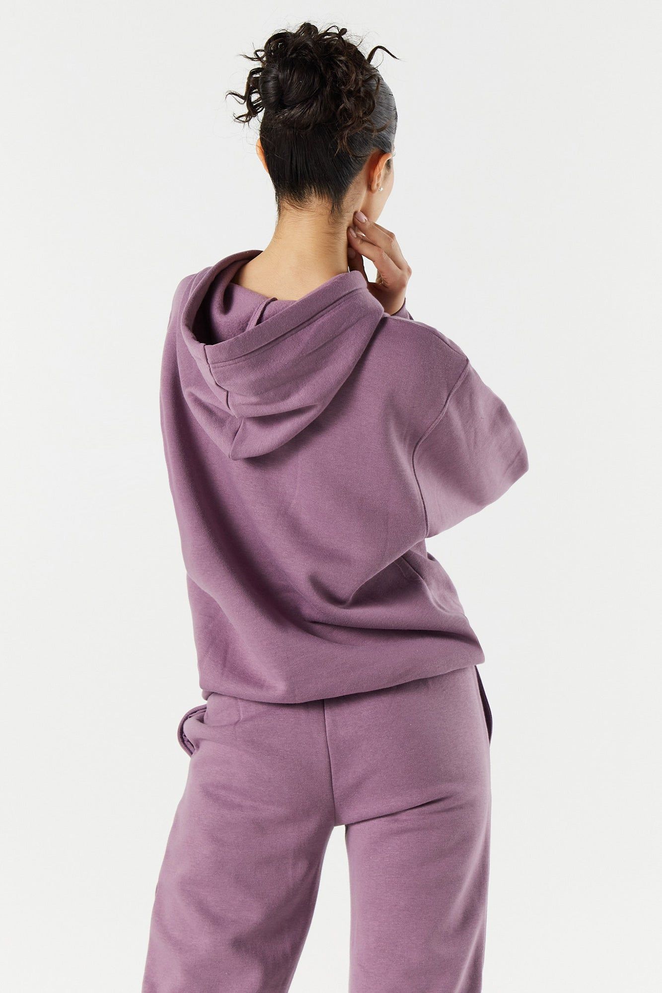 Haut surdimensionné à capuchon en molleton avec imprimé Bloom With Grace sold by Urban Planet product image thumbnail 2