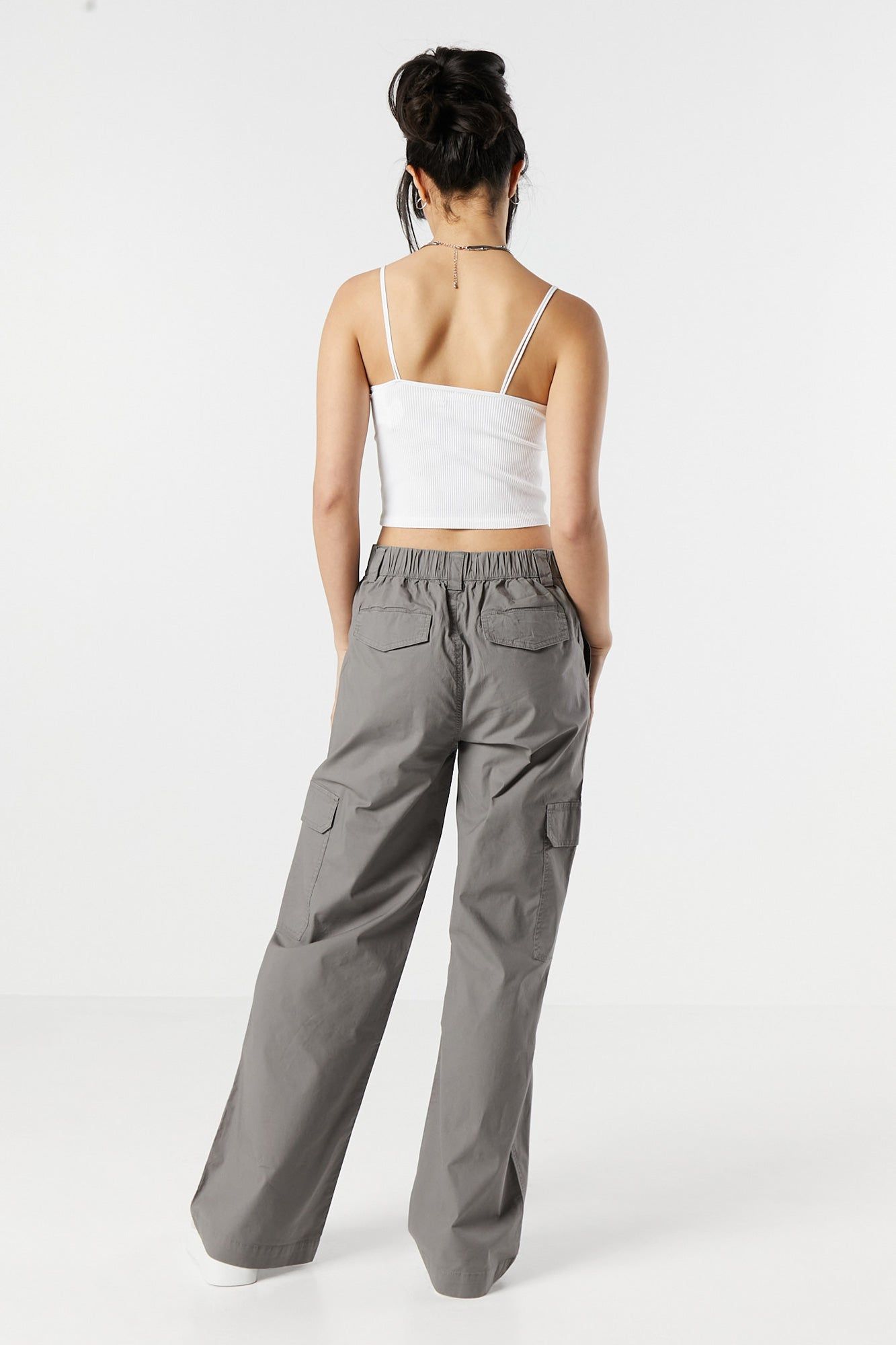 High Rise Wide Leg Cargo Pant sold by Urban Planet product image thumbnail 9