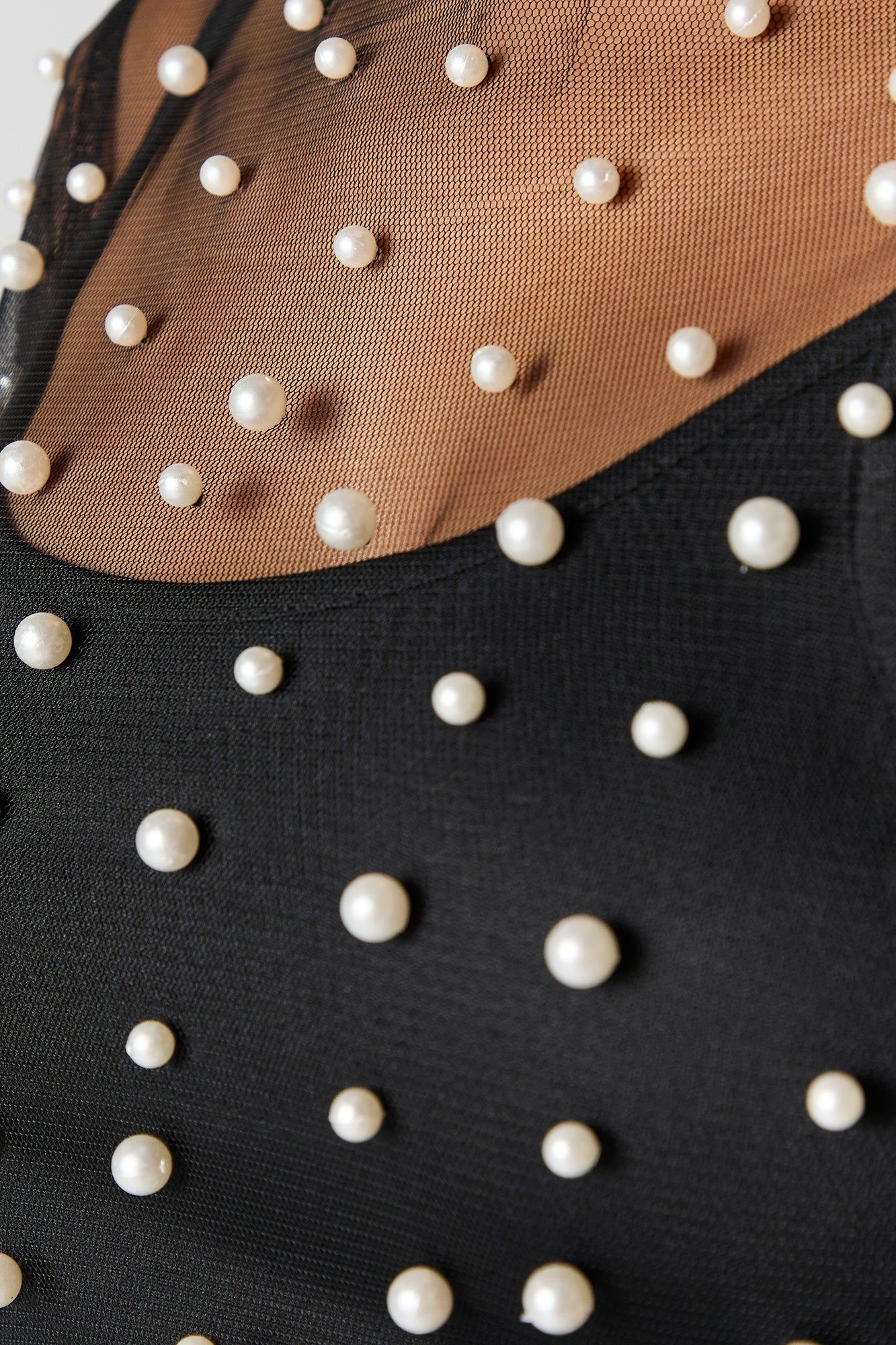 Tulle Pearl Long Sleeve Mini Dress sold by Urban Planet product image thumbnail 4