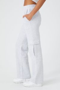 Pantalon cargo à jambe droite en molleton sold by Urban Planet