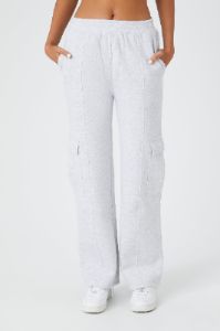 Pantalon cargo à jambe droite en molleton sold by Urban Planet