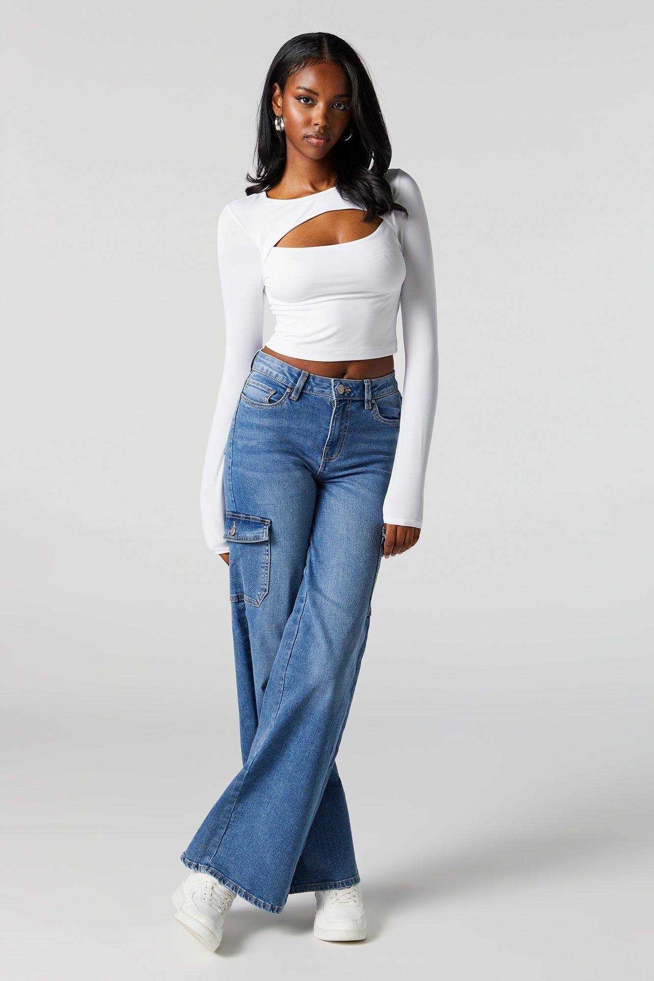 Contour Cut Out Long Sleeve Top sold by Urban Planet product image thumbnail 3