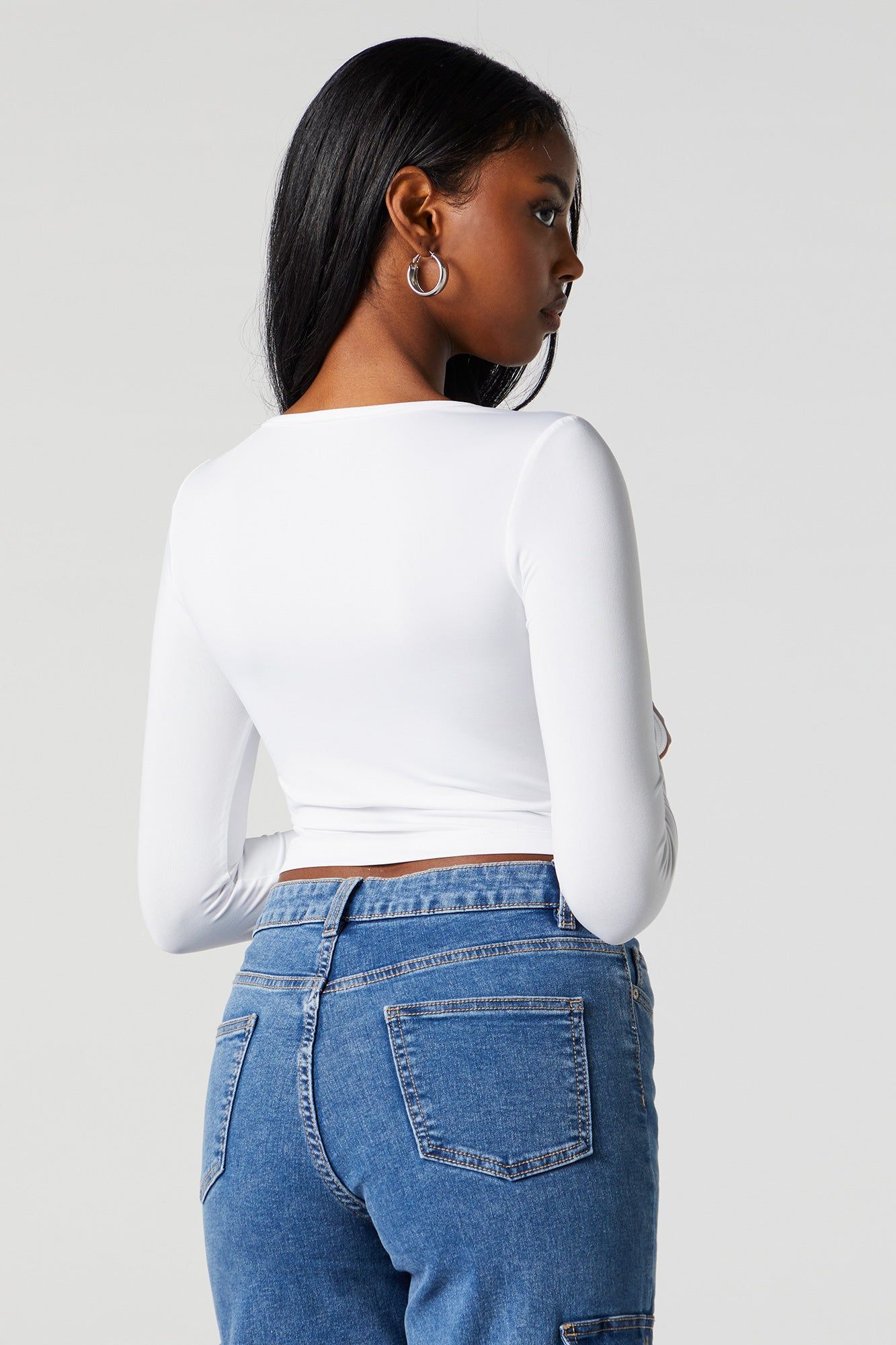 Contour Cut Out Long Sleeve Top sold by Urban Planet product image thumbnail 2