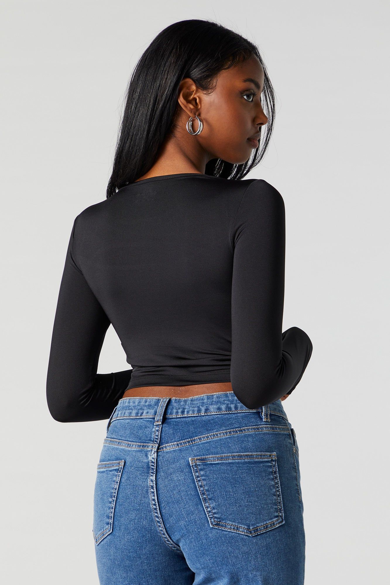 Contour Cut Out Long Sleeve Top sold by Urban Planet product image thumbnail 5