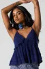 Camisole volantée en lin avec encolure en V sold by Urban Planet