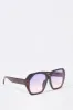 Lunettes de soleil ombrées avec monture géométrique sold by Urban Planet