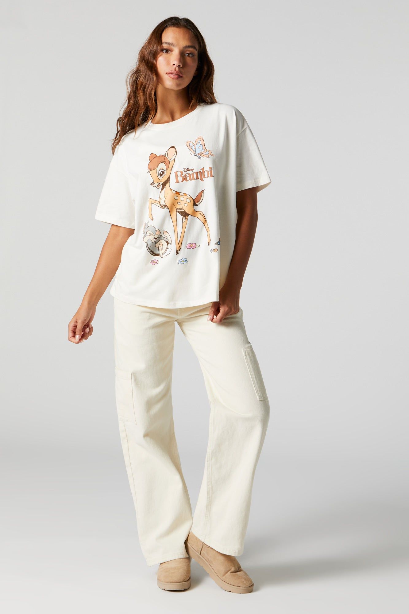 Bambi Graphic Boyfriend T-Shirt sold by Urban Planet product image thumbnail 3