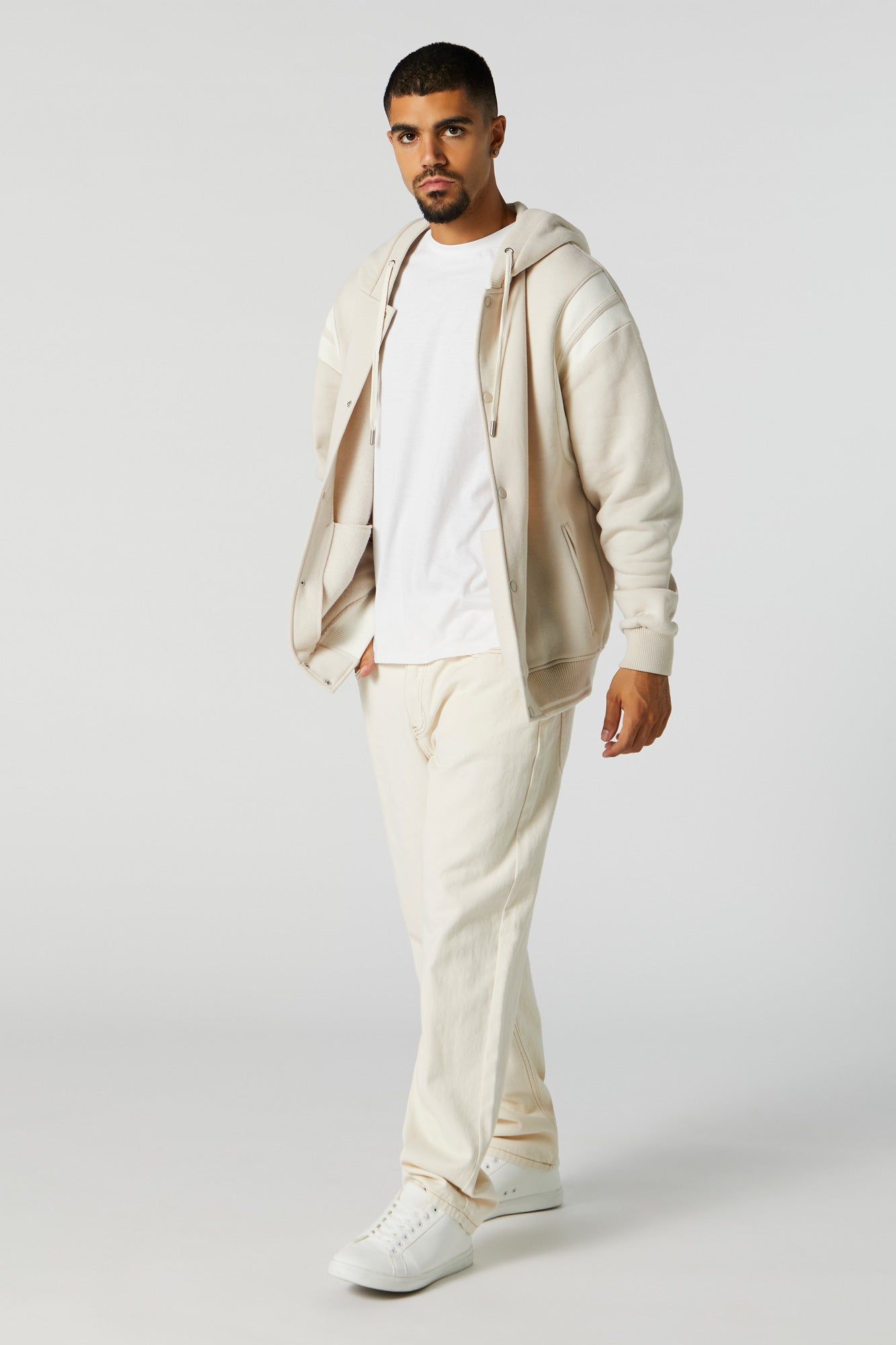 Fleece Bomber Jacket sold by Urban Planet product image thumbnail 3