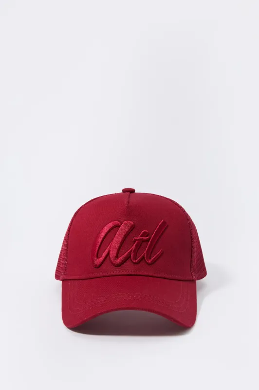 ATL Embroidered Mesh Baseball Hat sold by Urban Planet
