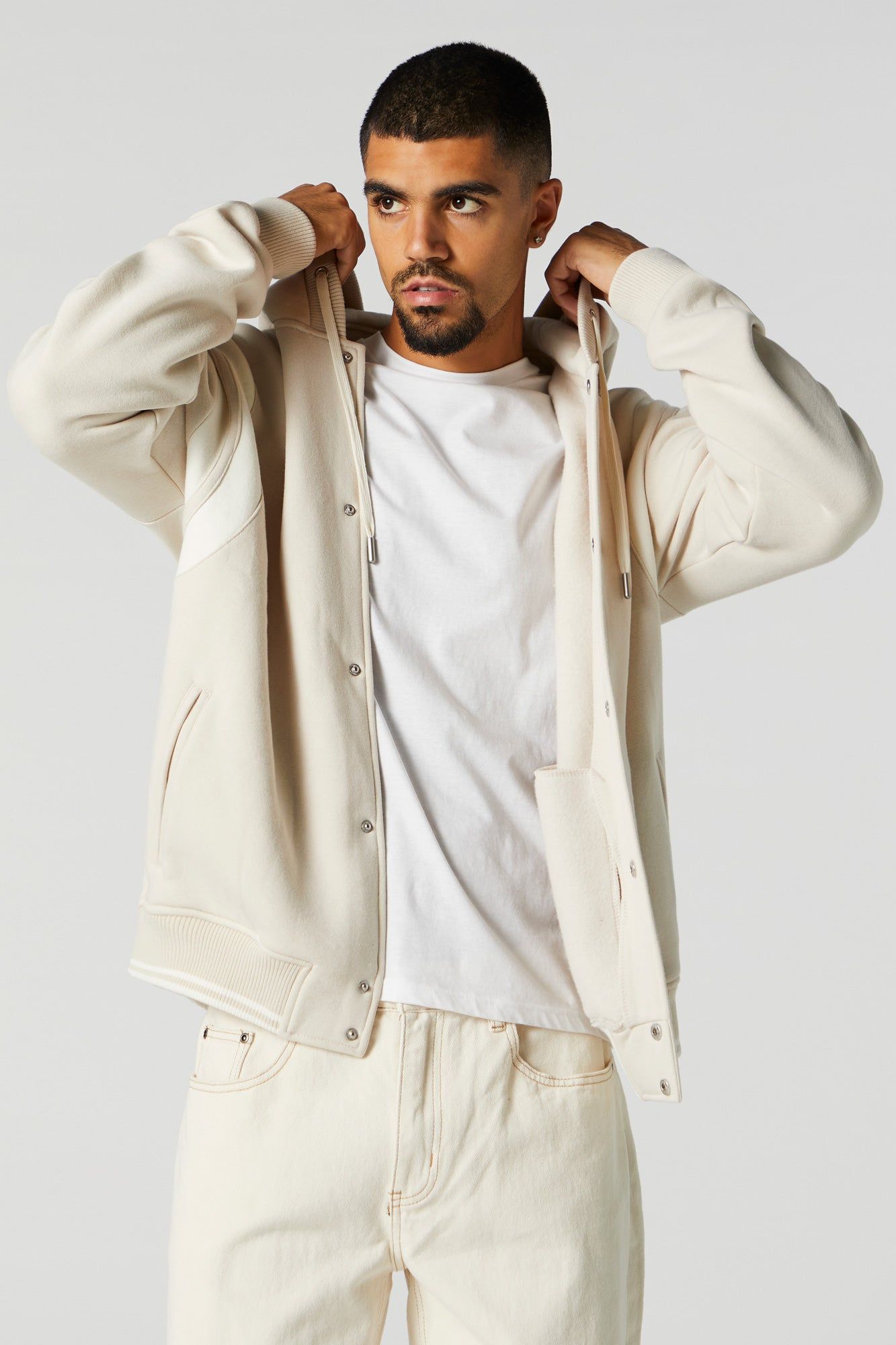 Fleece Bomber Jacket sold by Urban Planet