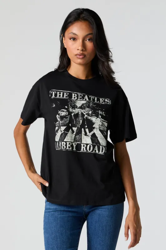 The Beatles Graphic Boyfriend T-Shirt sold by Urban Planet
