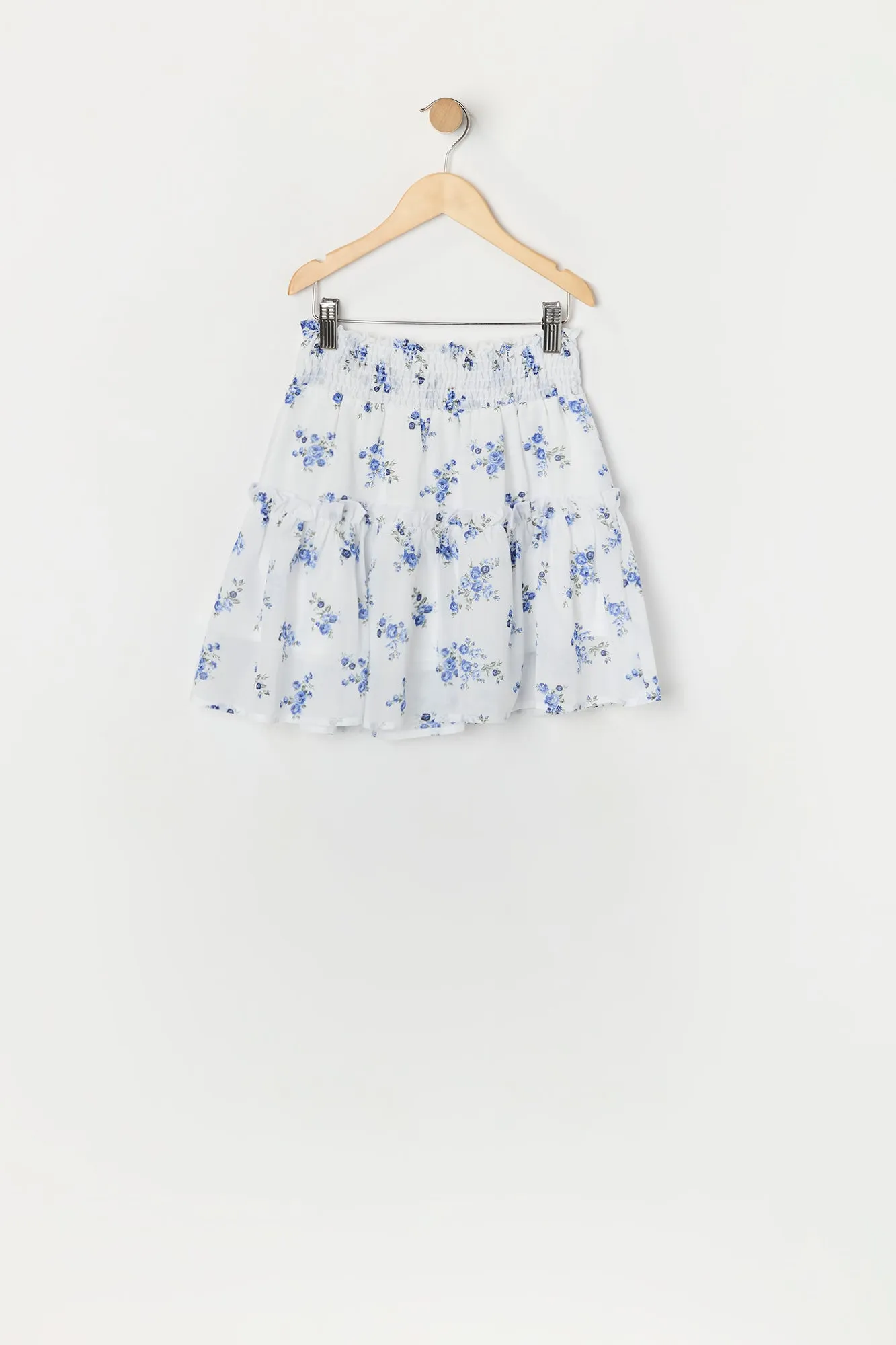 Ensemble avec haut et jupe fleuris blancs pour fille sold by Urban Planet product image thumbnail 5