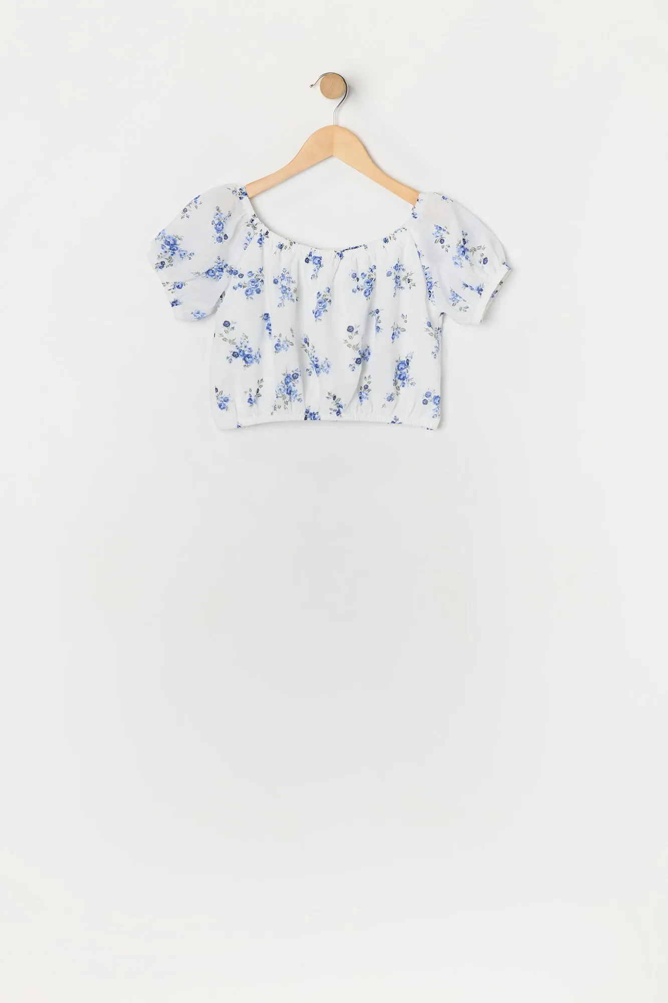 Ensemble avec haut et jupe fleuris blancs pour fille sold by Urban Planet product image thumbnail 4