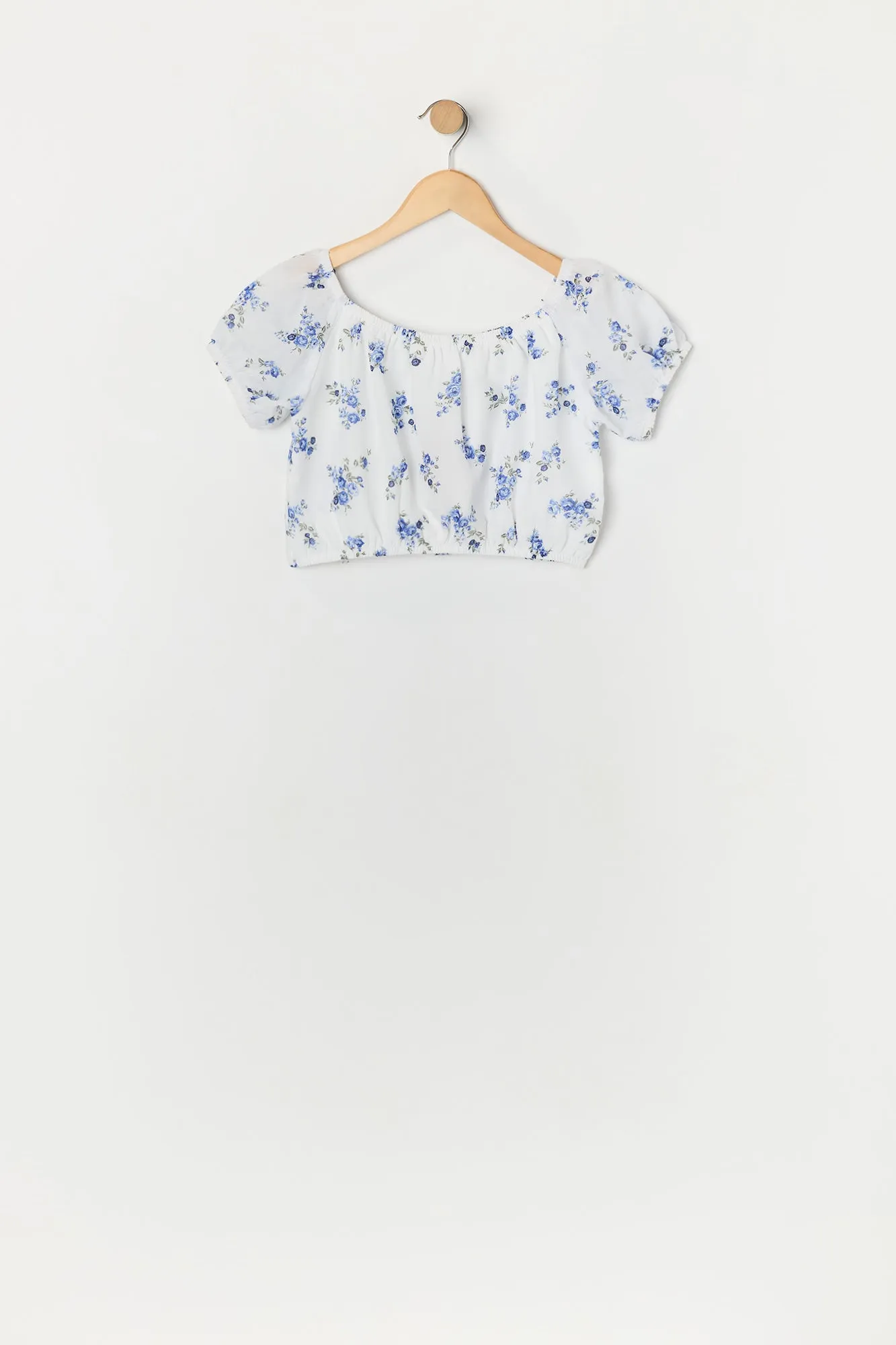 Ensemble avec haut et jupe fleuris blancs pour fille sold by Urban Planet product image thumbnail 3