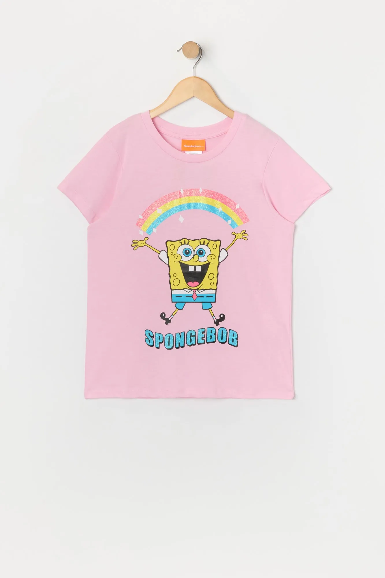 T-shirt à imprimé Rainbow SpongeBob pour fille sold by Urban Planet