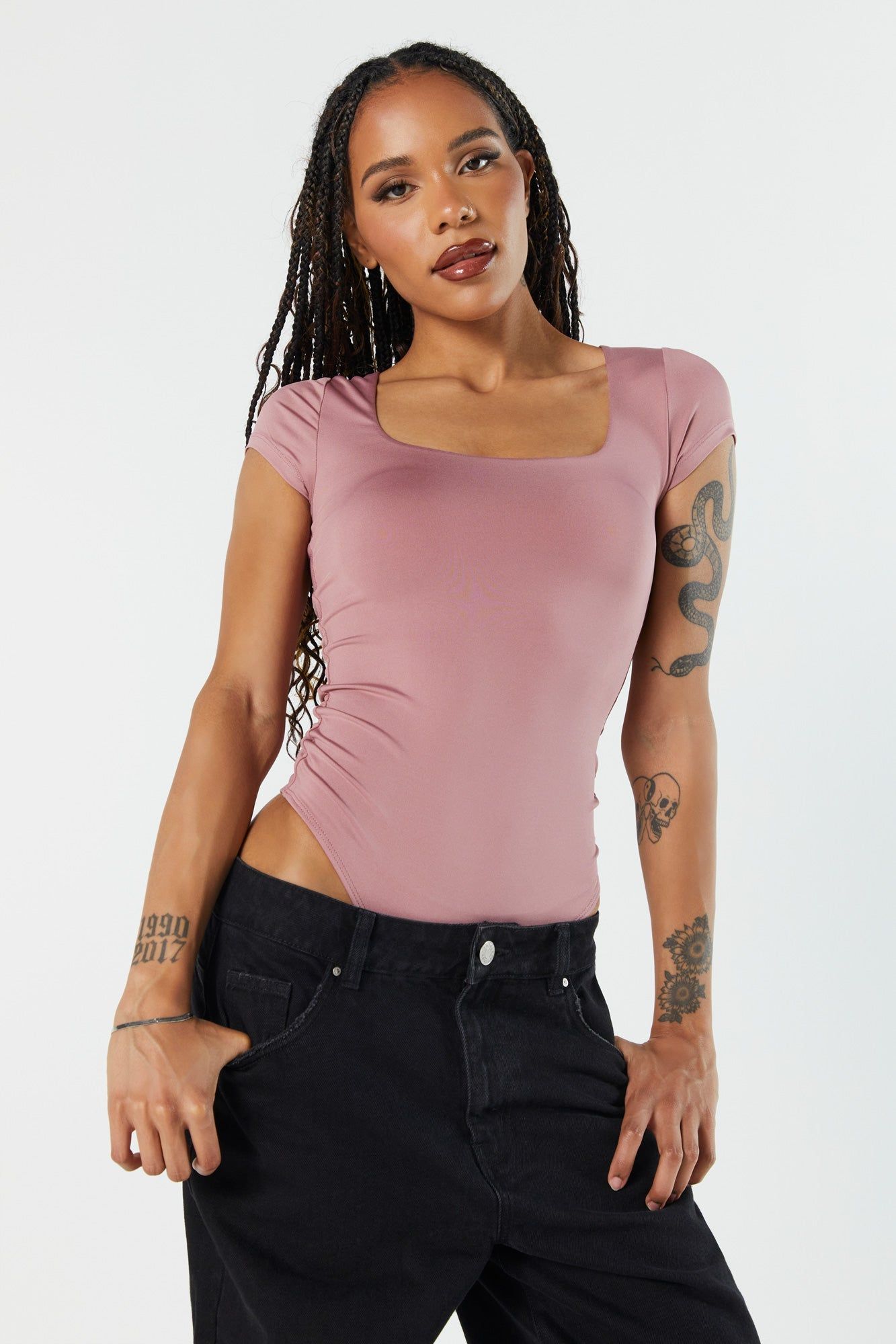Contour Square Neck Bodysuit sold by Urban Planet product image thumbnail 3