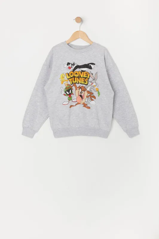 Girls Looney Tunes Graphic Fleece Sweatshirt sold by Urban Planet