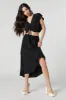 Asymmetrical Ruffled Midi Skirt sold by Urban Planet