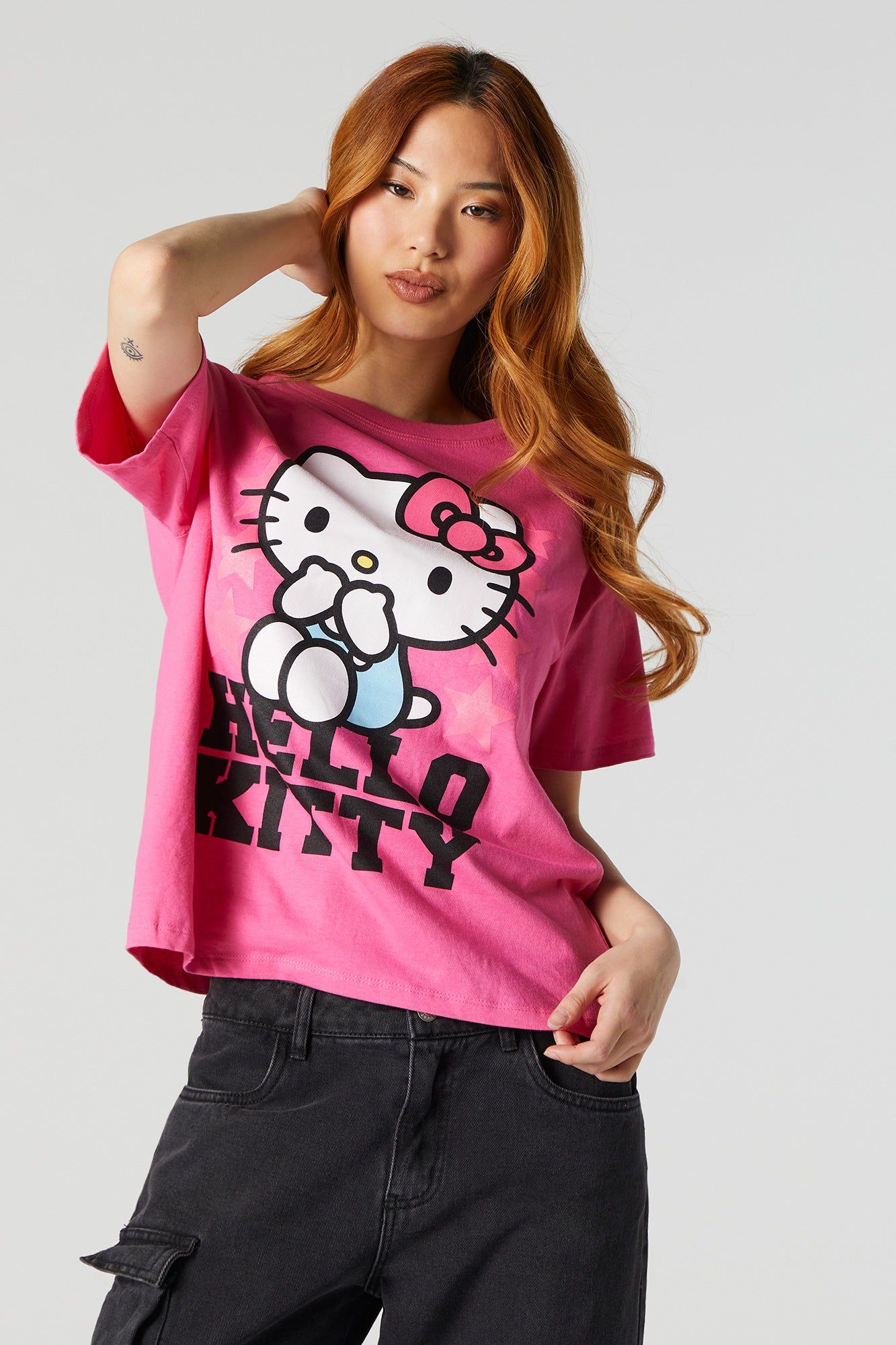 Hello Kitty Graphic Boyfriend T-Shirt sold by Urban Planet product image thumbnail 2
