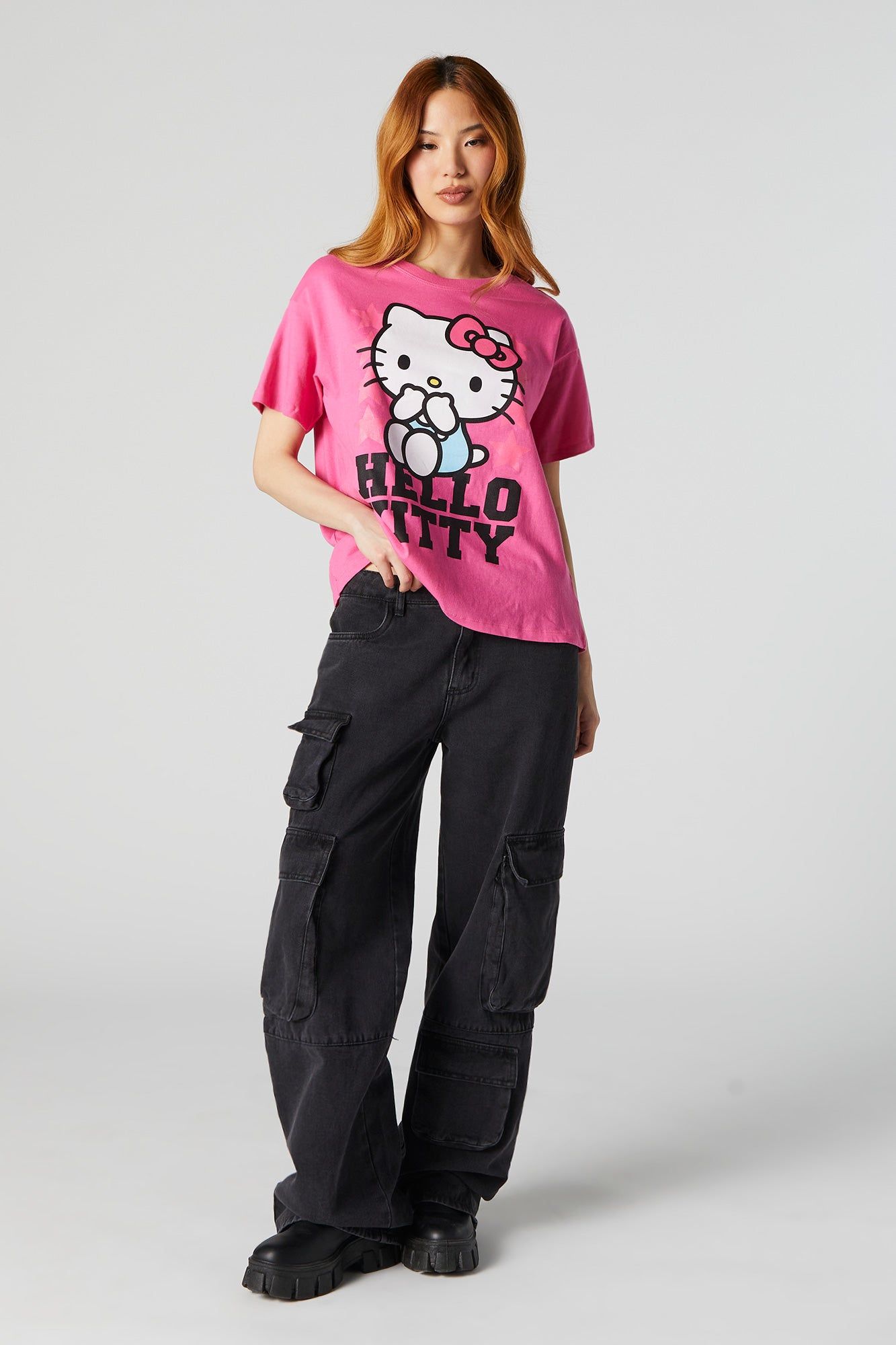 Hello Kitty Graphic Boyfriend T-Shirt sold by Urban Planet product image thumbnail 3