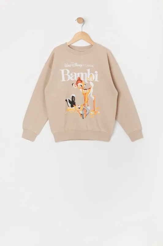 Girls Bambi Graphic Fleece Sweatshirt sold by Urban Planet