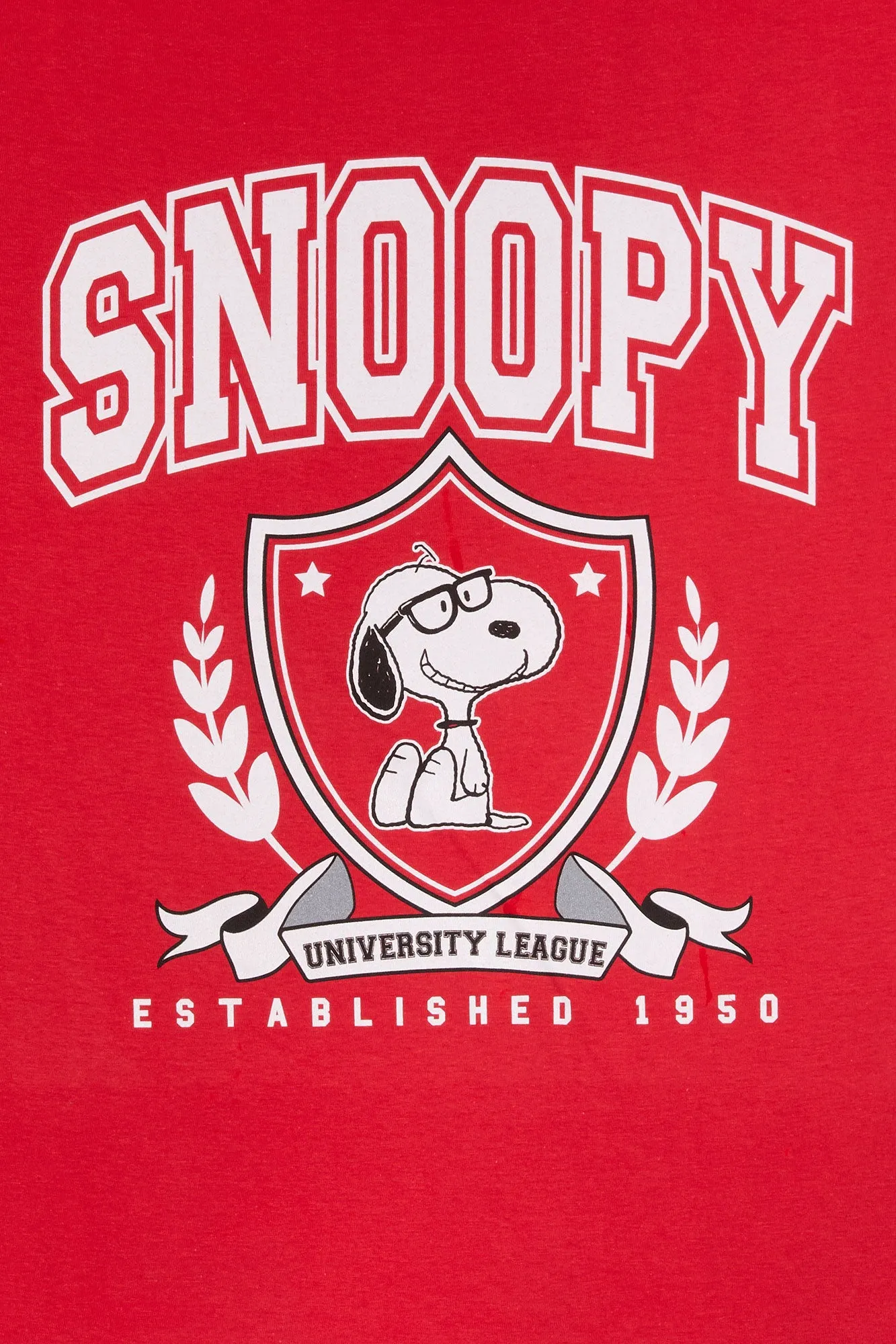 Snoopy University Graphic Boyfriend T-Shirt sold by Urban Planet product image thumbnail 2