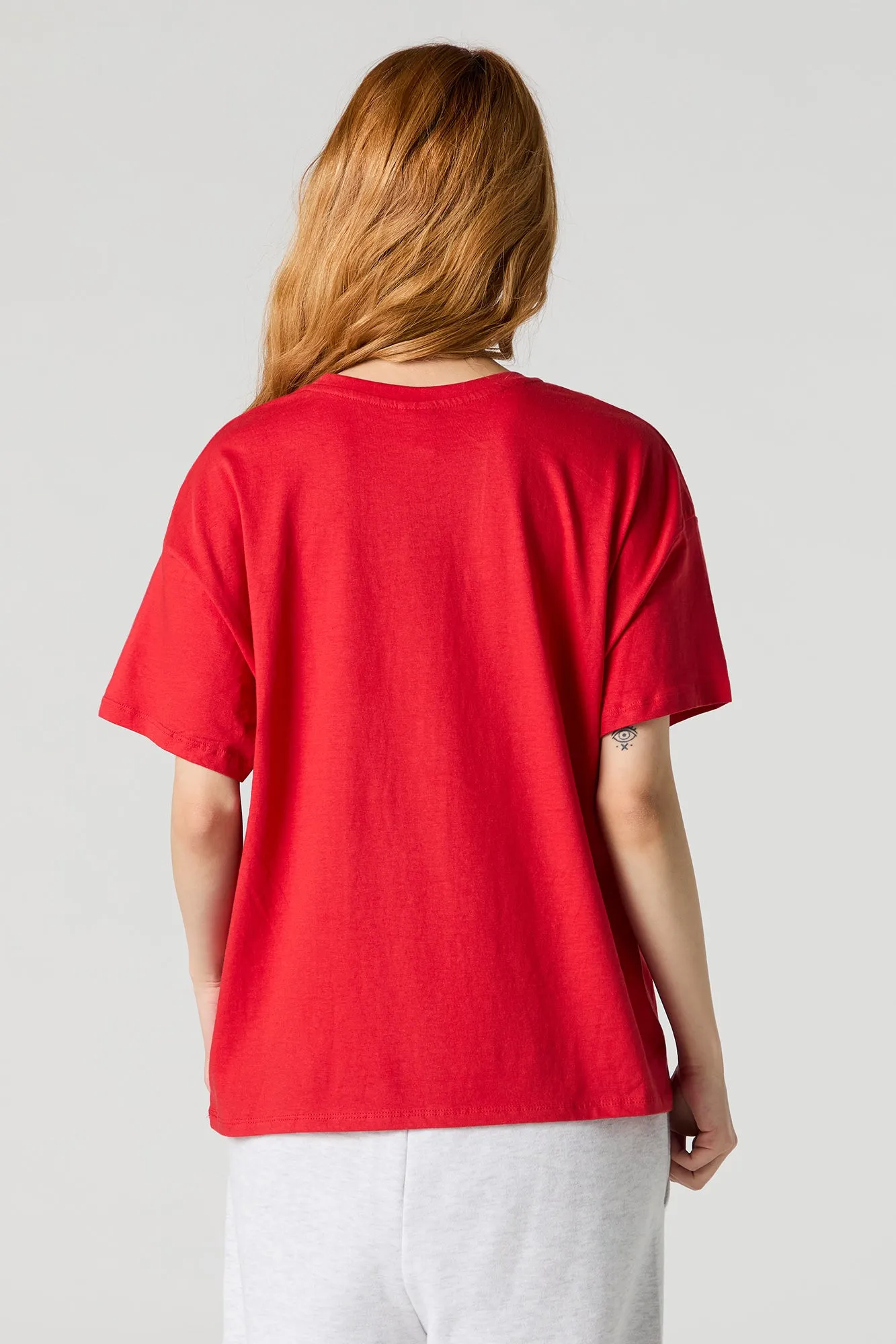 Snoopy University Graphic Boyfriend T-Shirt sold by Urban Planet product image thumbnail 4