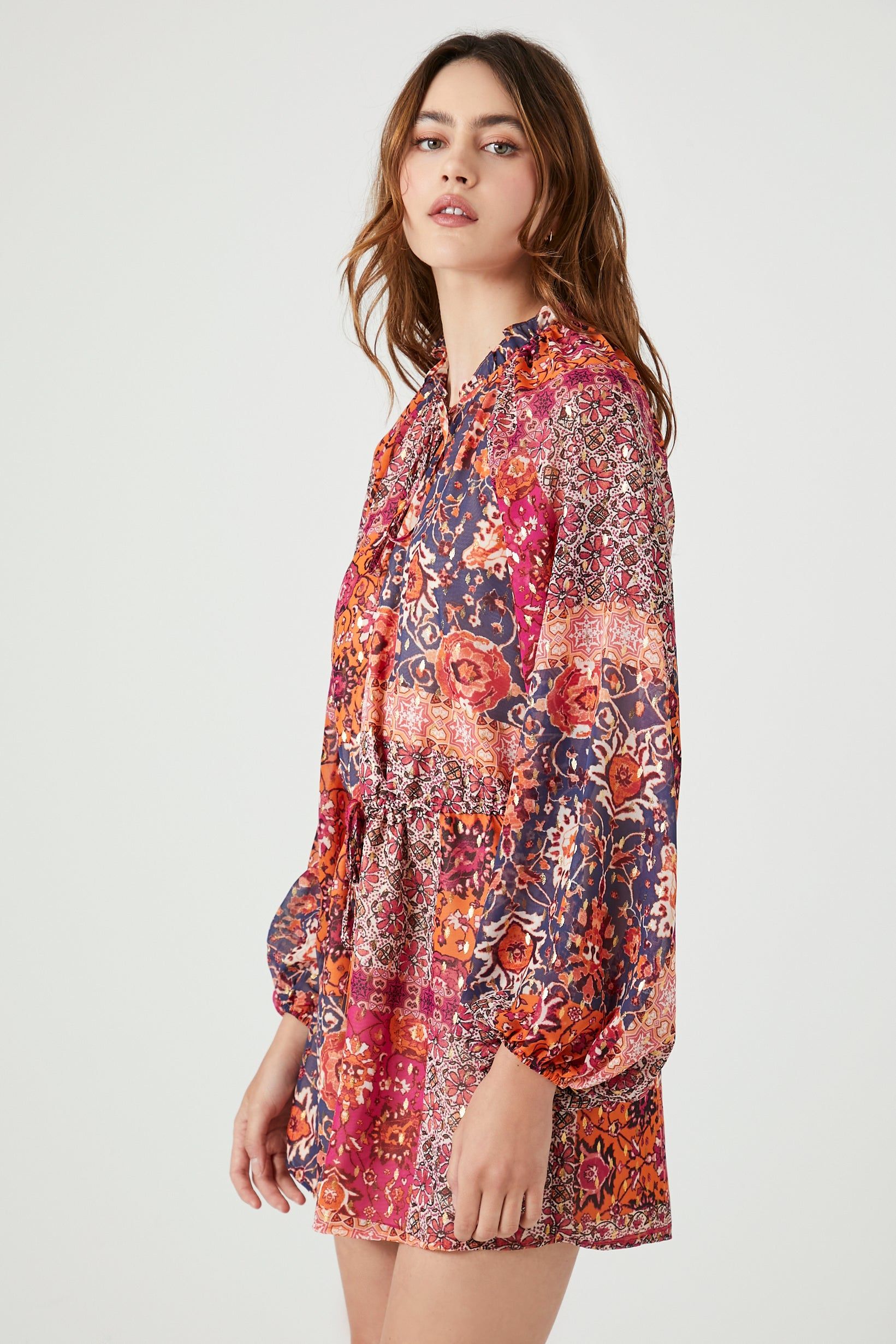 Chiffon Floral Print Romper sold by Urban Planet product image thumbnail 2
