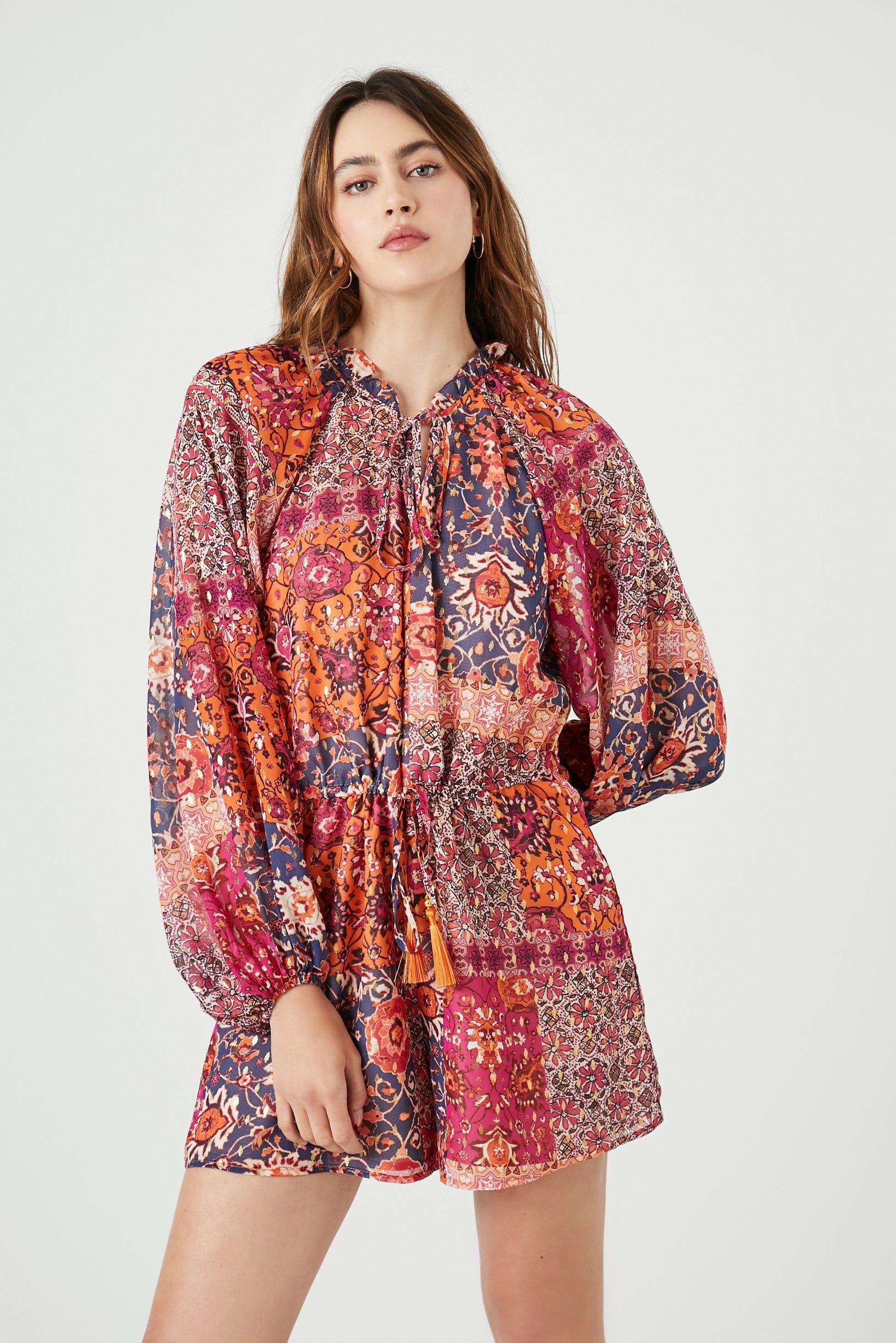 Chiffon Floral Print Romper sold by Urban Planet