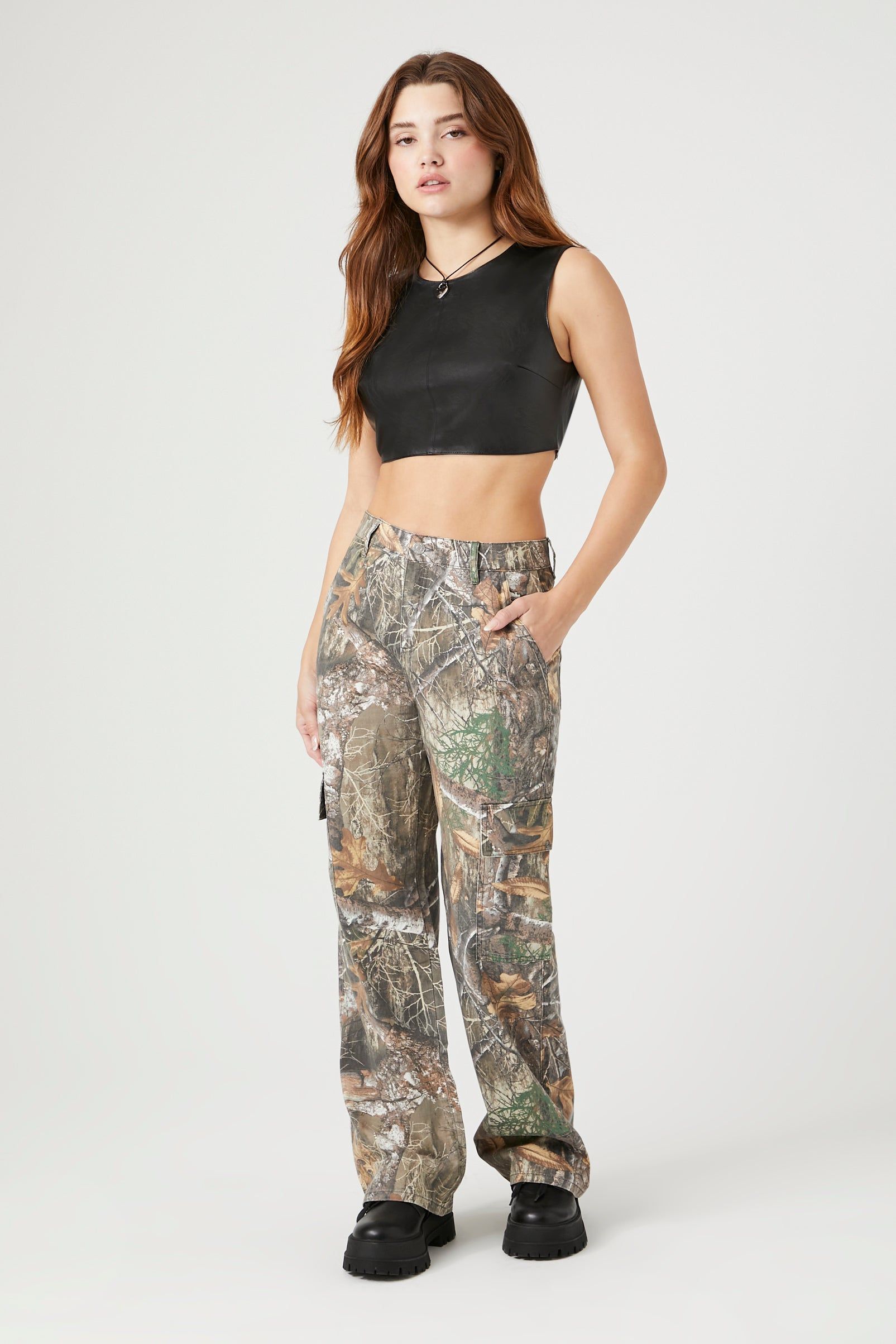 Camo Print Cargo Pant sold by Urban Planet product image thumbnail 5