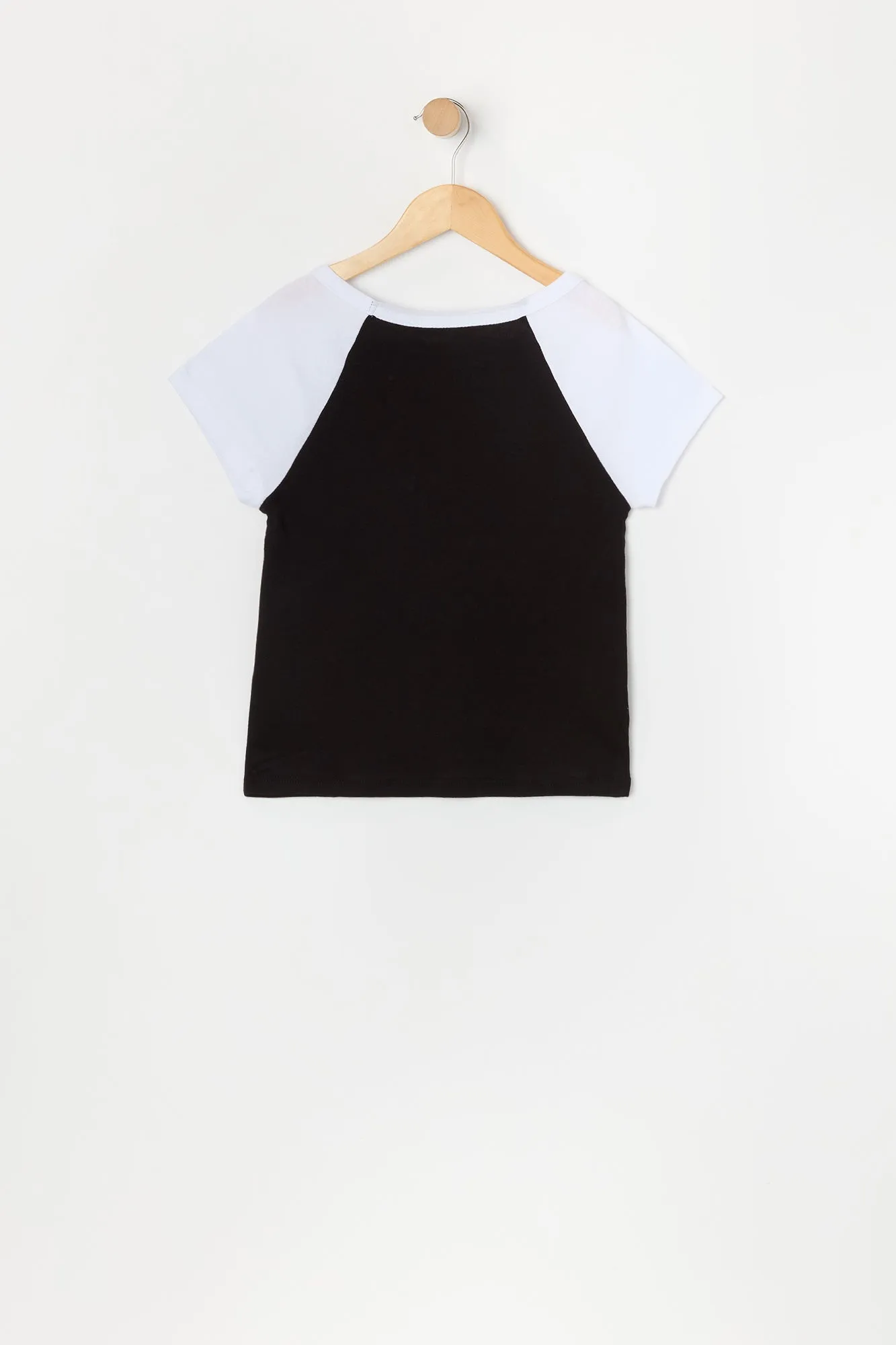 Girls Graphic Raglan T-Shirt sold by Urban Planet product image thumbnail 4