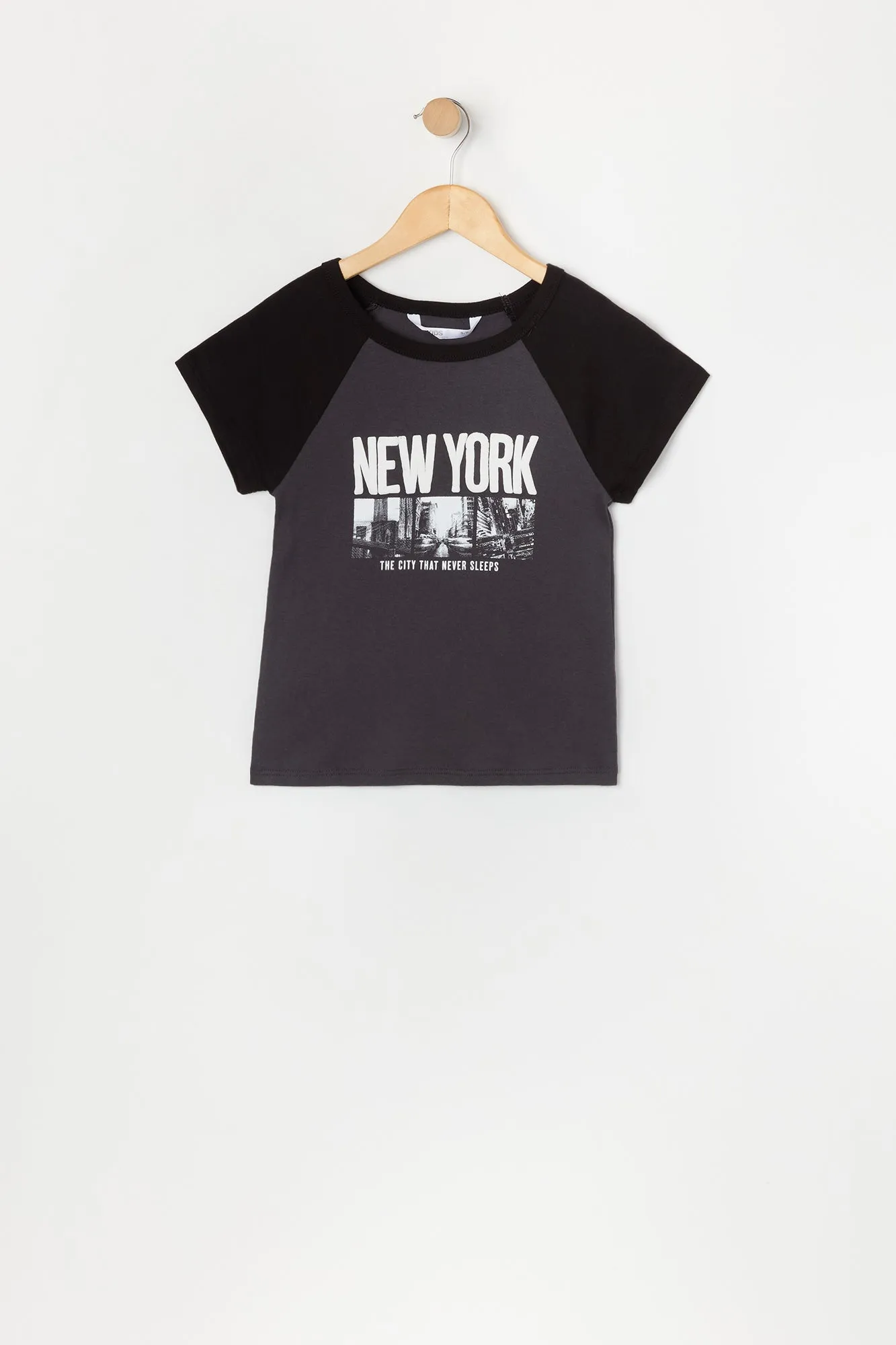 Girls Graphic Raglan T-Shirt sold by Urban Planet product image thumbnail 5